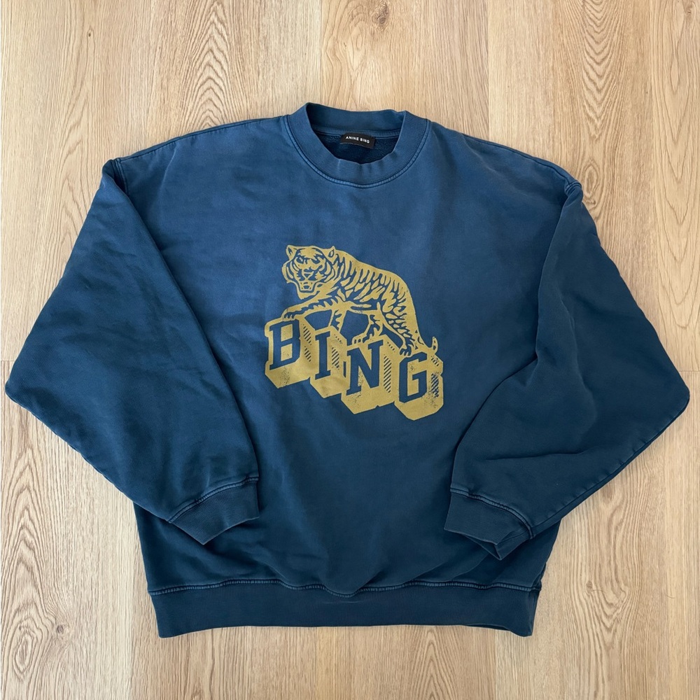 Anine Bing Harvey Crew Retro Tiger Sweatshirt